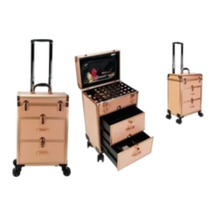 3488 pull rod cosmetic case rose gold