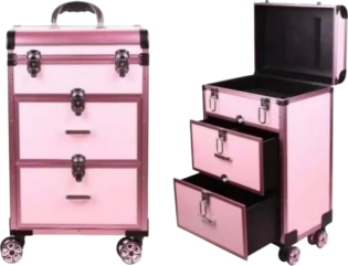 3488 pull rod cosmetic case rose