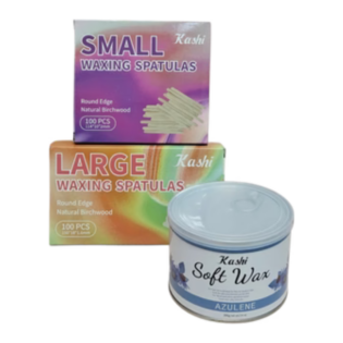Kashi kit soft wax y spatulas