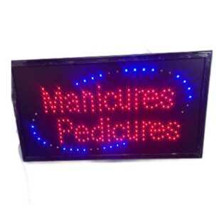 Manicures pedicures letrero led