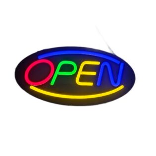 Open letrero neon