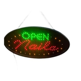 Open Nails letrero led