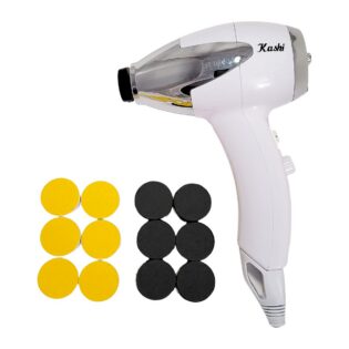 Professional Callus Remover Kashi KPR-0920 con 6 limas amarillas y 6 limas negras