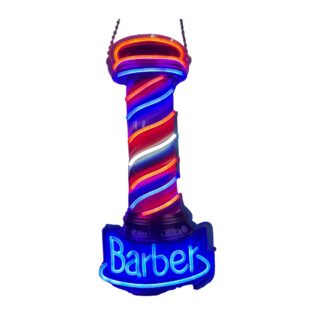 Letrero neón Polo Barber