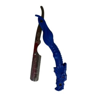 Navaja Kashi Professional Razors con mango azul en forma de dragón