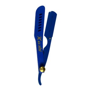 Navaja Kashi RBL-113 azul con pivote dorado