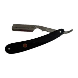 Navaja de barbero Kashi RHN-102 con mango negro
