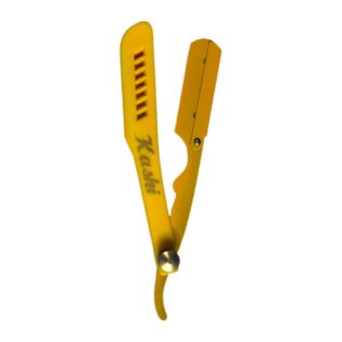 Navaja Kashi RY-113 amarilla con pivote dorado
