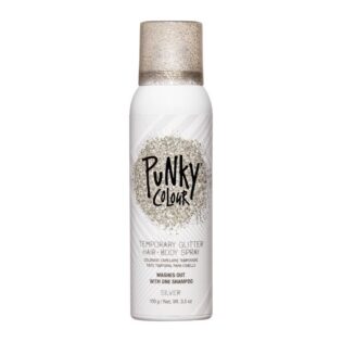 Punky Colour Temporary Glitter Hair + Body Spray 100 g - Silver